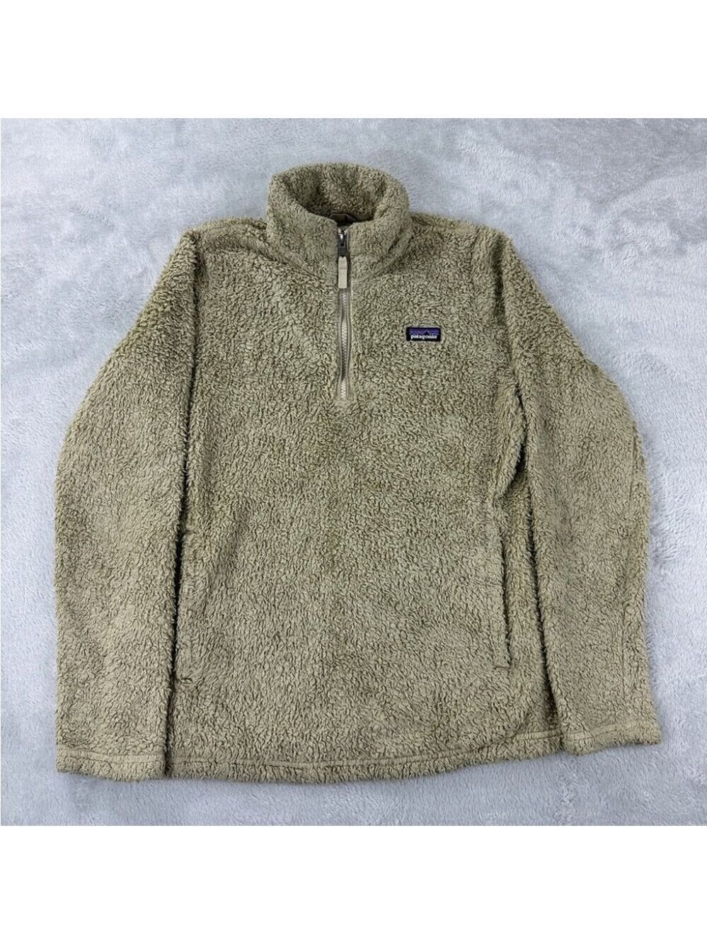 Patagonia Youth Size XL (14) Los Gatos High-Pile Fleece Tan Jacket